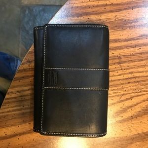 Coach wallet black leather
